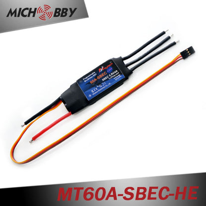 60A 6S ESC Brushless Electric Speed Controller for RC Airplanes Helicopters MT60A-SBEC-HE
