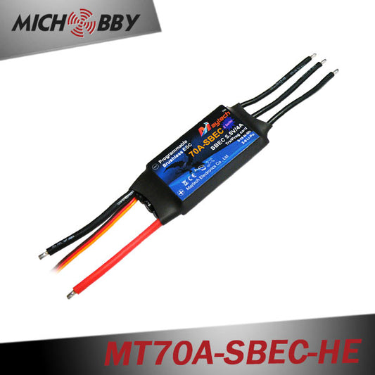 70A 6S ESC Brushless Electric Speed Controller for RC Airplanes Helicopters MT70A-SBEC-HE