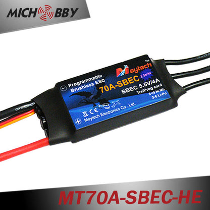 70A 6S ESC Brushless Electric Speed Controller for RC Airplanes Helicopters MT70A-SBEC-HE