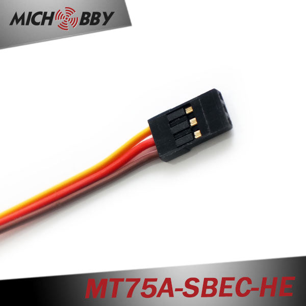 75A 6S ESC Brushless Electric Speed Controller for RC Airplanes Helicopters MT75A-SBEC-HE
