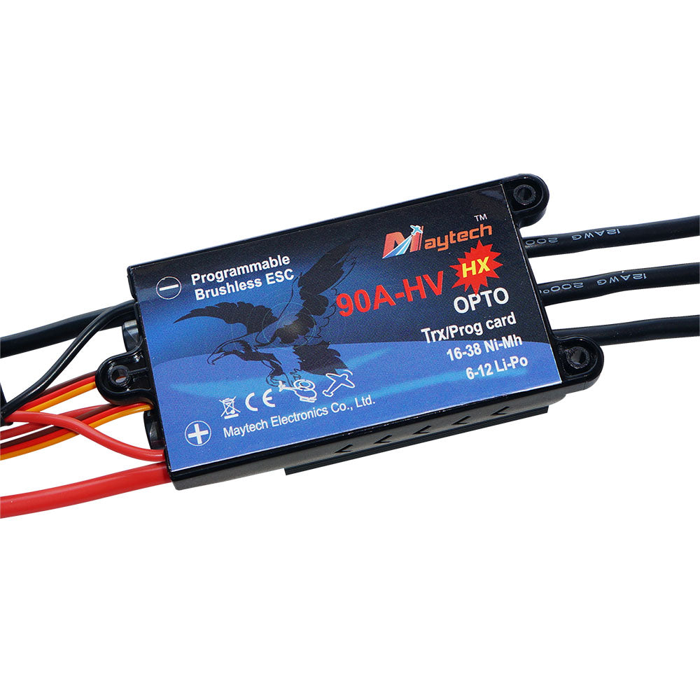 90A 6S-12S ESC Brushless Electric Speed Controller for RC Airplanes Helicopters MT90A‐HV‐OPTO‐HX