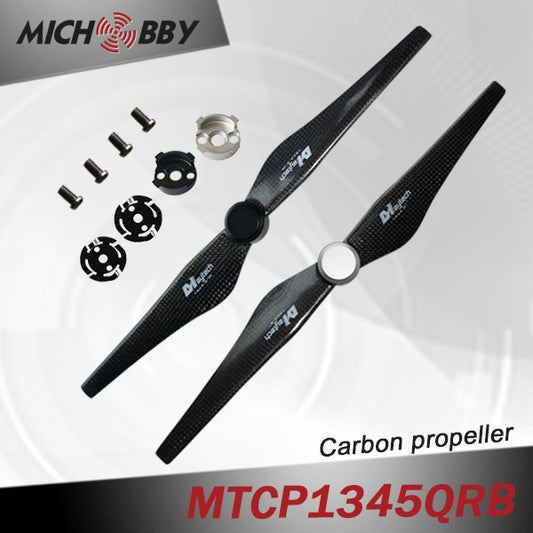 MTCP1345QRB Quick Release Carbon Fiber Prop for DJI Inspire 1 13x4.5 inch in Pairs Done/Multi-copter