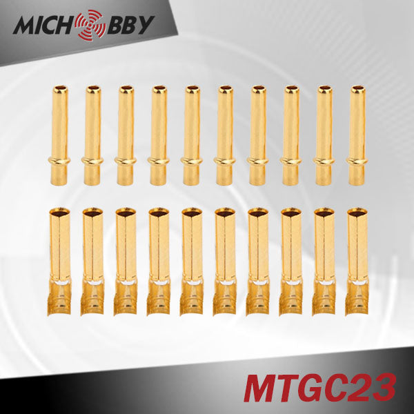 10sets/pairs Gold Plated Copper Genuine 2.0mm/2.3mm/3.0mm/3.5mm/4.0mm/5.5mm/6.0mm/6.5mm-8.0mm Amass Banana Plug Connector bullet connector
