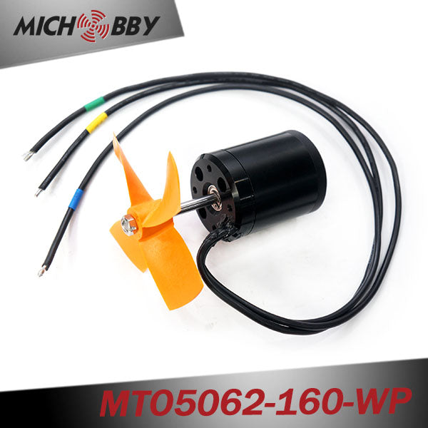 Outrunner fully waterproof bldc motor 5062 160KV with propeller for Electric Boat