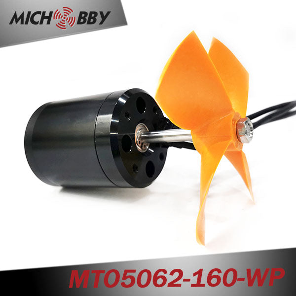 Outrunner fully waterproof bldc motor 5062 160KV with propeller for Electric Boat