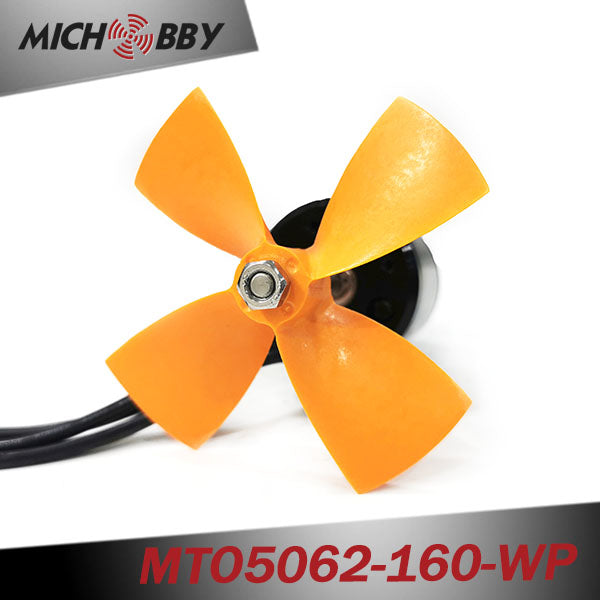 Outrunner fully waterproof bldc motor 5062 160KV with propeller for Electric Boat