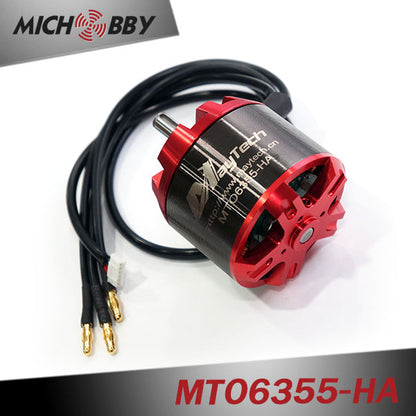 In Stock! MTO6355-190-HA/MTO6355-230-HA 6355 190/230KV Brushless Outrunner Sensored Motor Red Open Cover 8mm Shaft