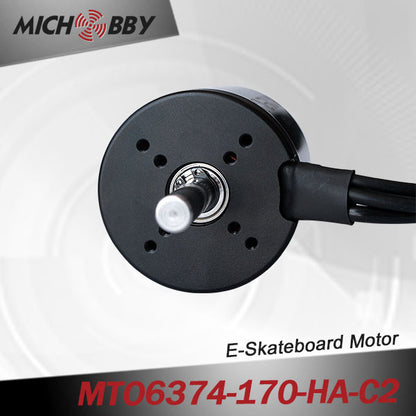 Maytech 6374 170kv electric engine with closed cover and 50A VESC based controller for electric mountainboard