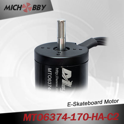 Maytech 6374 170kv electric engine with closed cover and 50A VESC based controller for electric mountainboard
