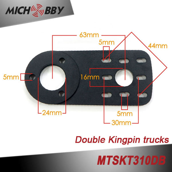 Double kingpin truck Dual 5065 sensored motors Superfoc 50A VESC6 based ESC V2 Screen Remote electric longboard kit