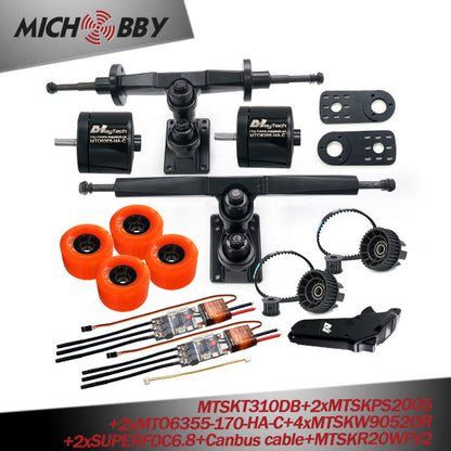Maytech Electric Longboard Drive Kit 5065 6355 6365 6374 Brushless Dc Motor Eskateboard Remote Trucks Superfoc6.8 VESC6