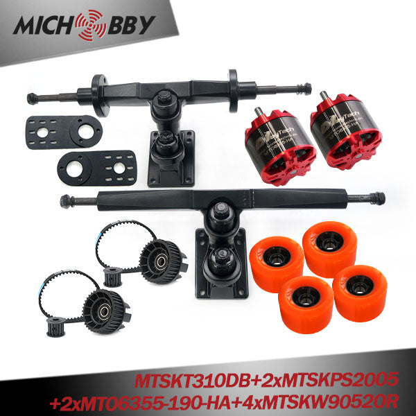 In Stock! Maytech E-Skateboard Belt Drive Truck 4 Wheel Longboard 5065/6355/6365/6374 Motors Pulleys Trucks Wheels kit