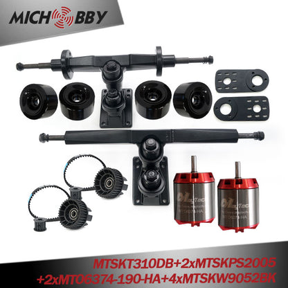 In Stock! Maytech E-Skateboard Belt Drive Truck 4 Wheel Longboard 5065/6355/6365/6374 Motors Pulleys Trucks Wheels kit
