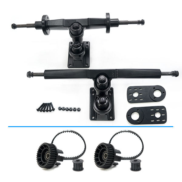 In Stock! Double kingpin trucks Dual belt driven electric skateboard t
