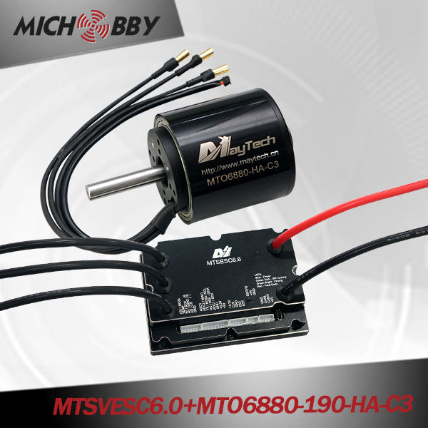 In Stock! MICHOBBY 6374/6880/8085 Brushless Motor + 200A VESC6.0 Based Speed Controller Kit for Electric Skateboard Mountainboard