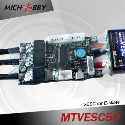 Maytech 6365 170kv brushless motor with closed motor and 50A VESC based controller for eskate