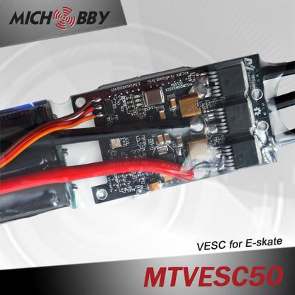Maytech 6365 170kv brushless motor with closed motor and 50A VESC based controller for eskate