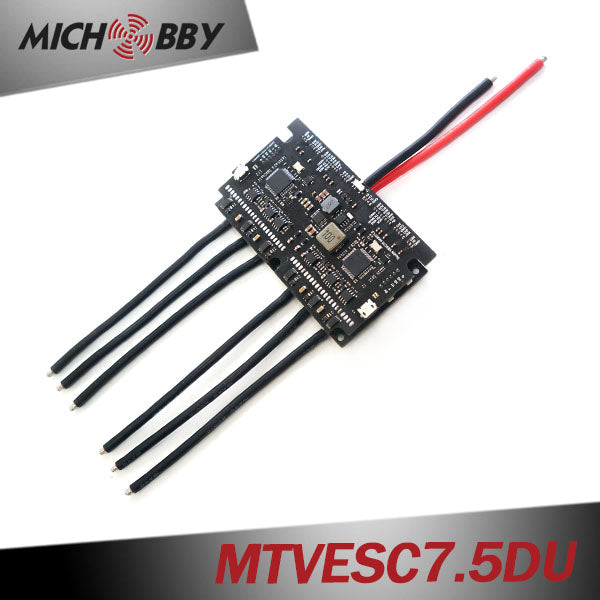 MTVESC7.5DU Dual 50A VESC based Electric Speed Controller With Aluminum Case