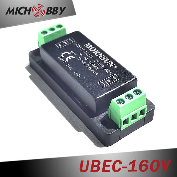 In Stock! UBEC-160V UBEC DC-DC Step-Down Converter Buck Converter 40-160V Input 12V Ouput