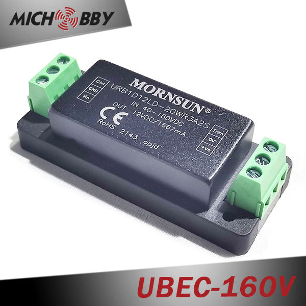 In Stock! UBEC-160V UBEC DC-DC Step-Down Converter Buck Converter 40-160V Input 12V Ouput