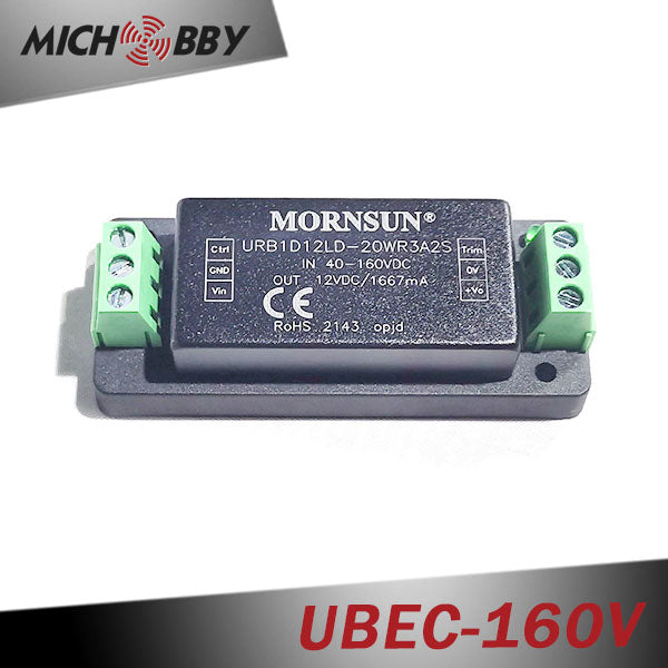 In Stock! UBEC-160V UBEC DC-DC Step-Down Converter Buck Converter 40-160V Input 12V Ouput