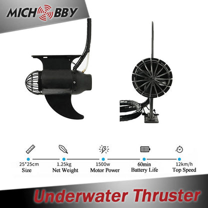 (In Stock!) Electric Fin Waterproof Brushless Underwater Motor Thruster for ROV RC Boat Submarine
