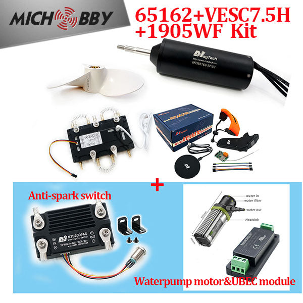 Maytech Efoil Kits 65162 Waterproof Motor + Watercooled 300A VESC based ESC + V2 Remote